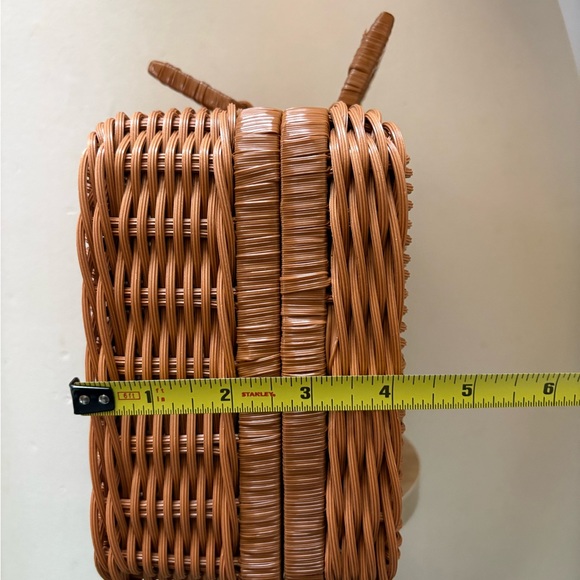 Brown Woven Wicker Storage Basket - Picture 12 of 13